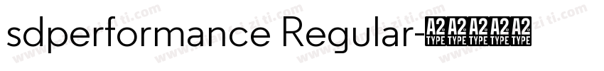 sdperformance Regular字体转换